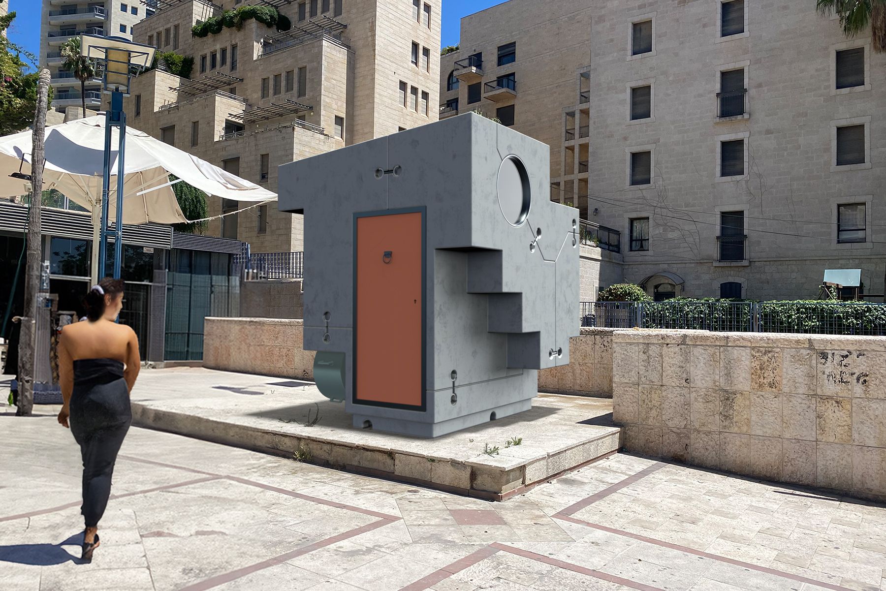רוני שוחט, ׳אֶלבֵּיתִּי׳ הצעה למבנה מגורים אישי משולב ריהוט, פרויקט גמר, המחלקה לעיצוב תעשייתי ע׳׳ש פולונסקי, 2024