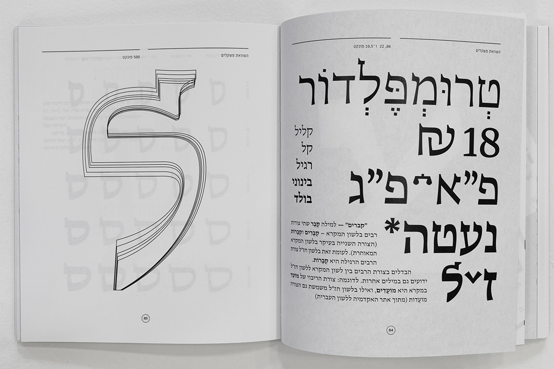 צילום כפולה מתוך הספר בחלל התערוכה