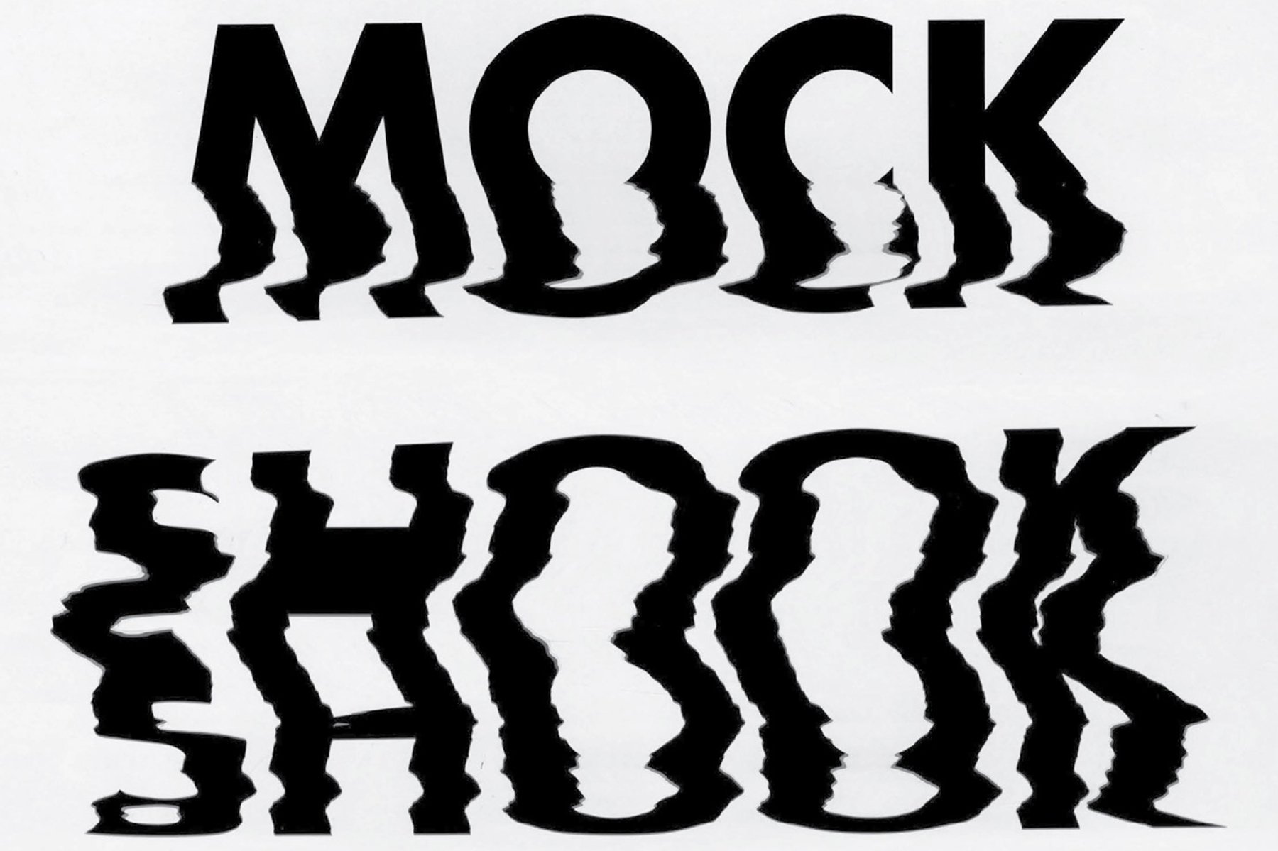 דימוי הטקסט Mock Shook