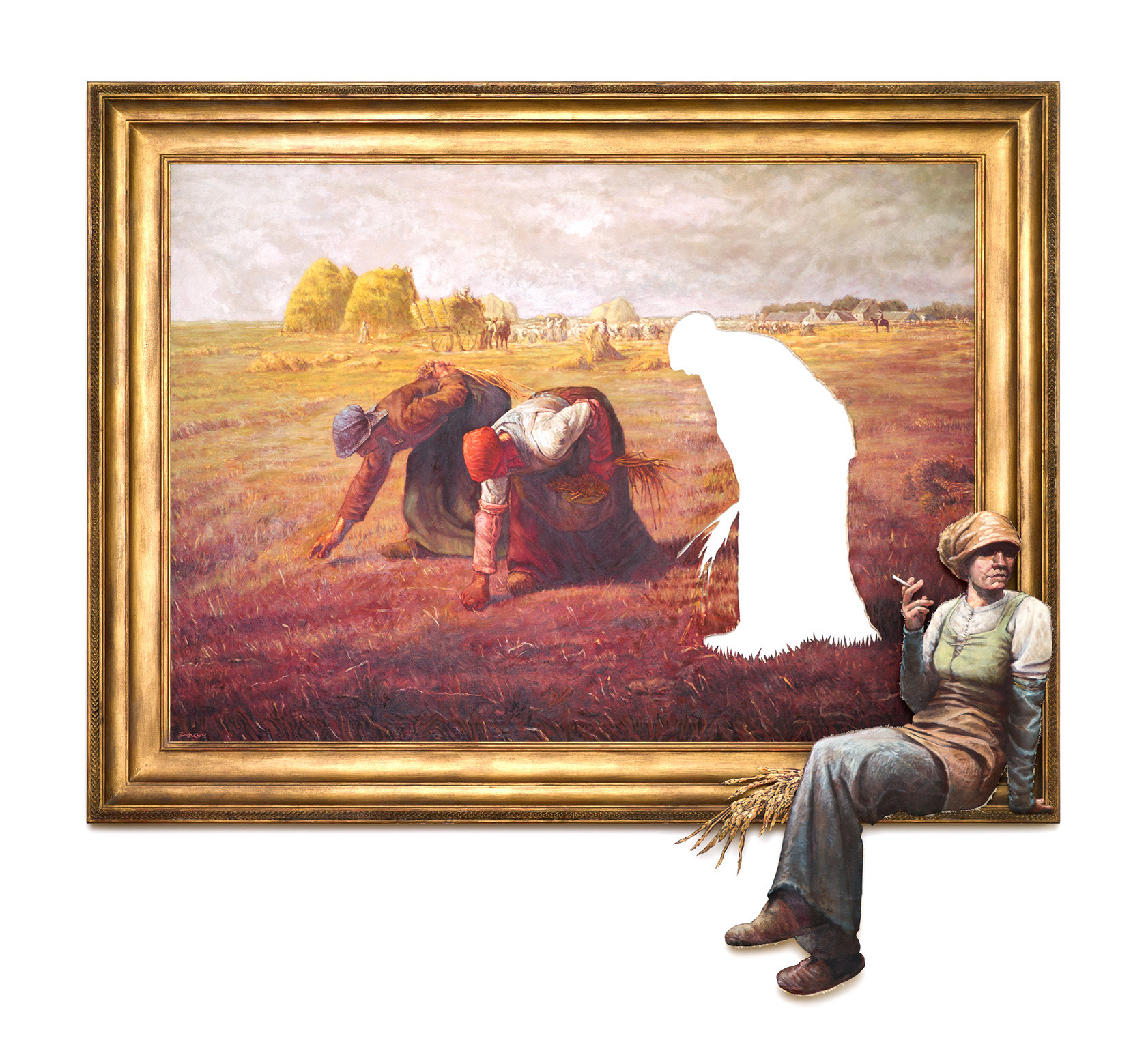 תמונה של המלקטות (The Gleaners), נשים מלקטות בשדה
