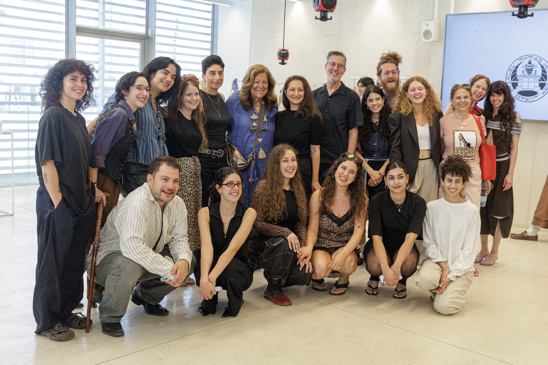 ביקור פרן מאליס בבצלאל (צילום: רחל אלרואי)