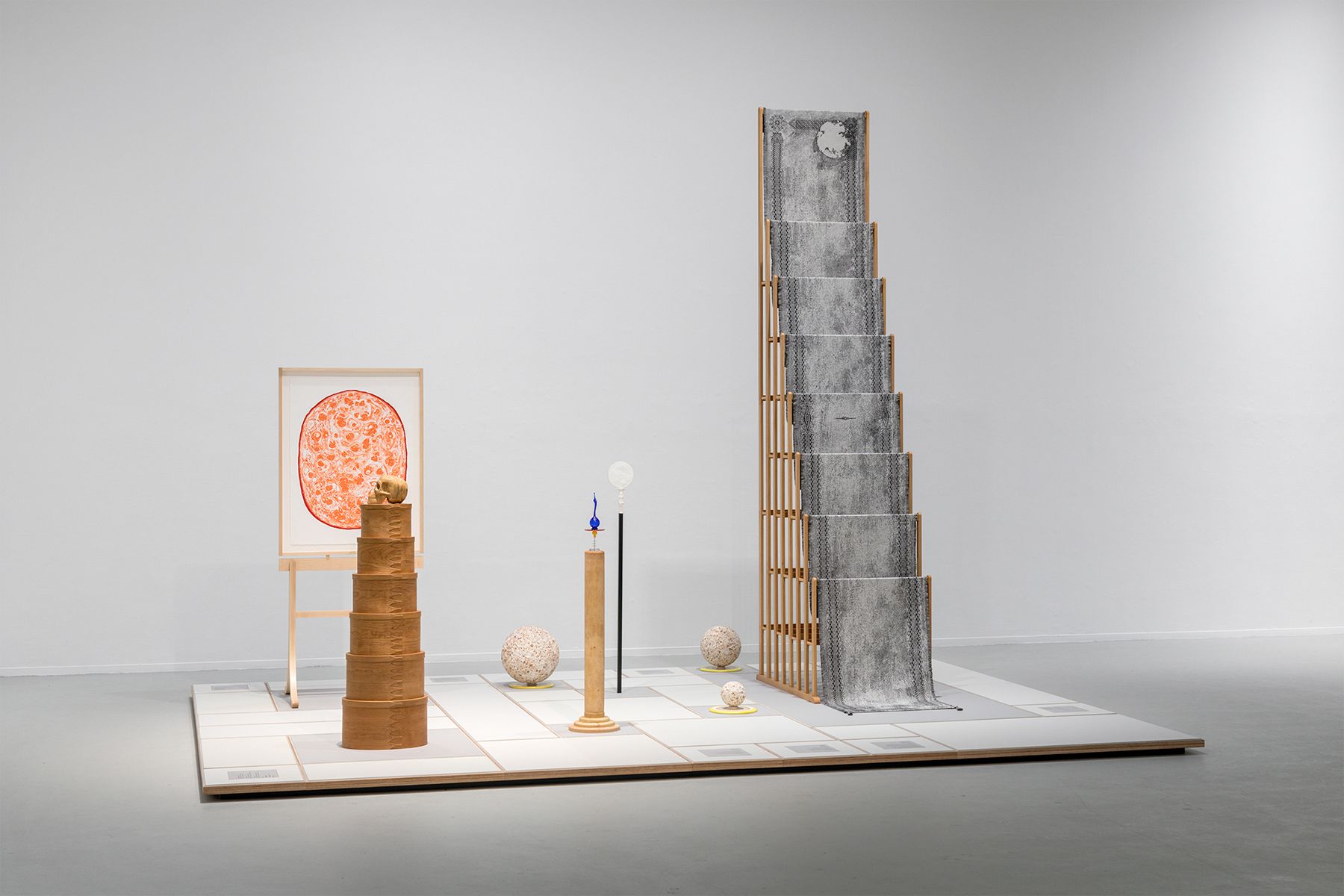   Maayan Elyakim, Graduate and lecturer. Installation view from the exhibition Sun, Dial at the Tel Aviv Museum of Art, 2022. Photo: Elad Sarig  