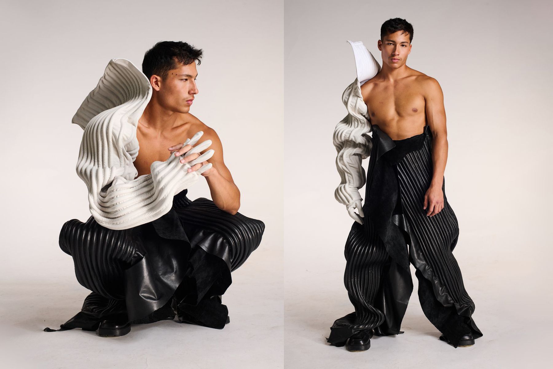 Islam Nashef, 'Shields', final project, Department of Jewelry and Fashion, 2025 (Photo: Shalev Ariel)