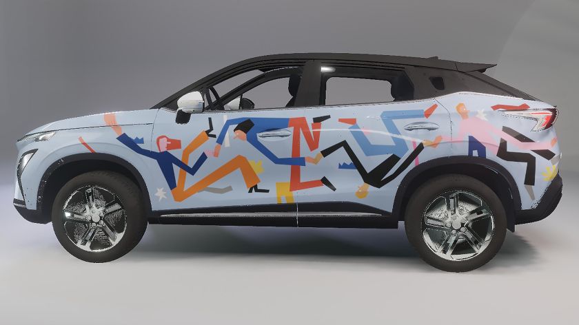 איור למעטפת רכב חשמלי CHERY FX EV&nbsp;