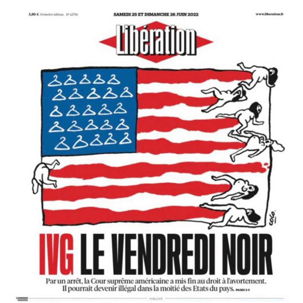 קריקטורה מהיומון הצרפתי ליברסיון (Libération)