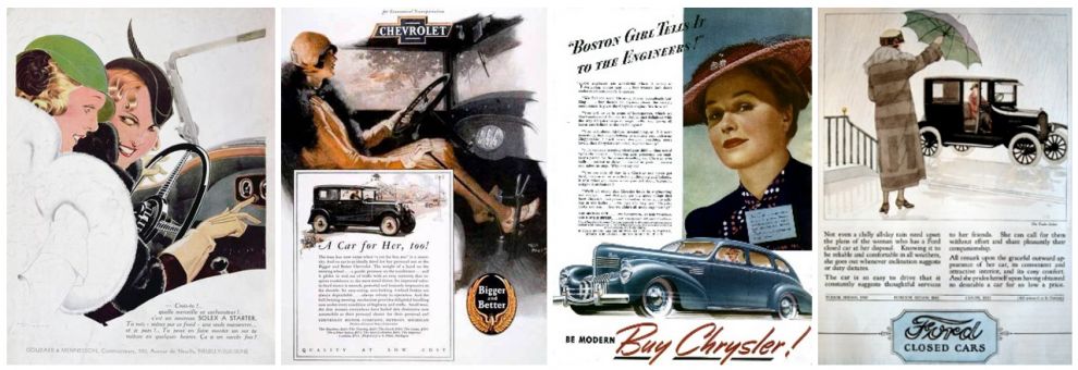 פרסומות רכבים משנות העשרים והשלושים